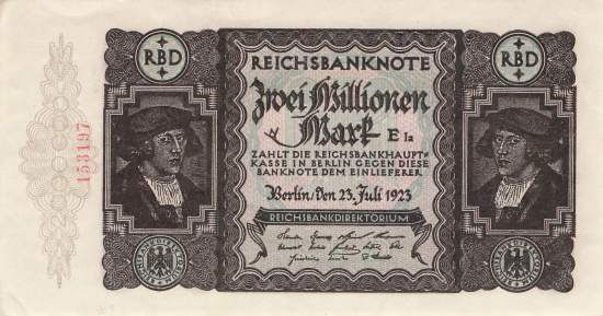 2 Millionen Mark 1923 ro.89a IA
